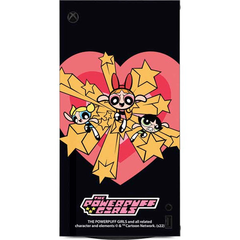 Cartoon Network Powerpuff Girls Gold Stars XBox Series X Digital Edition Console Skin
